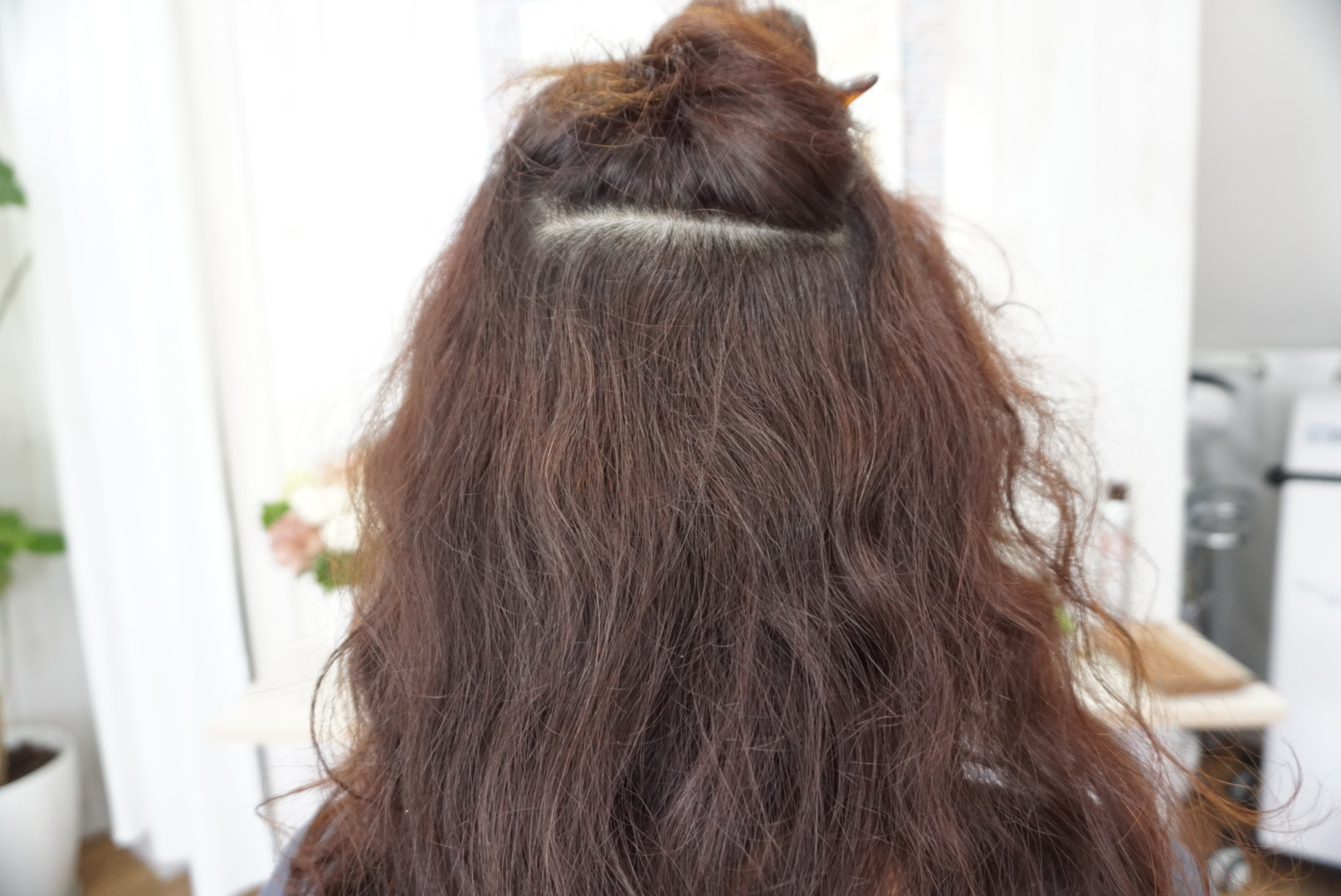 女性の髪の毛
