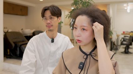 くせ毛カット前に生活スタイルと地毛で過ごしたい希望を確認するカウンセリング